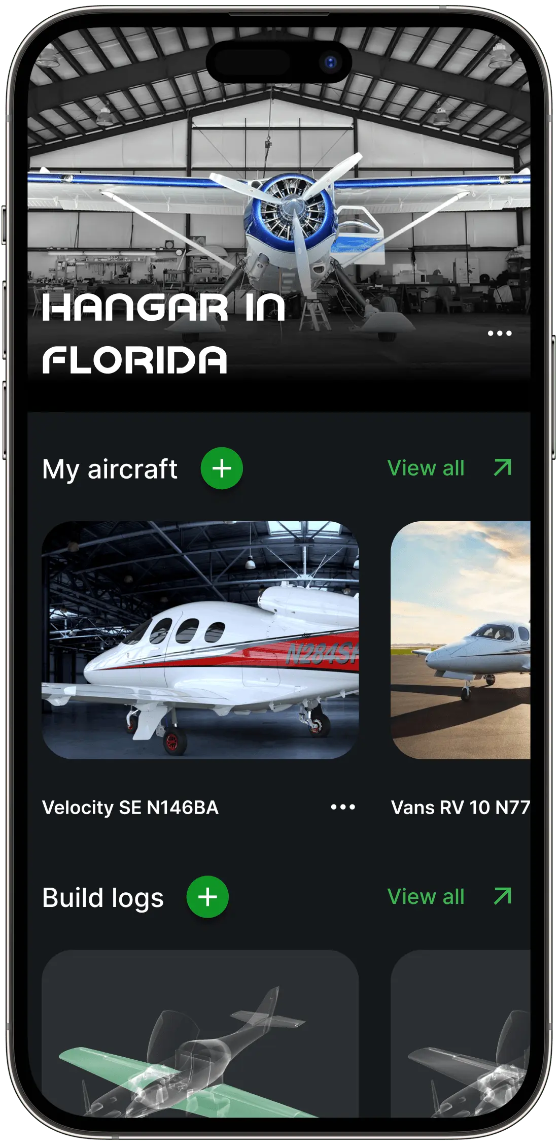 Aircraft in app