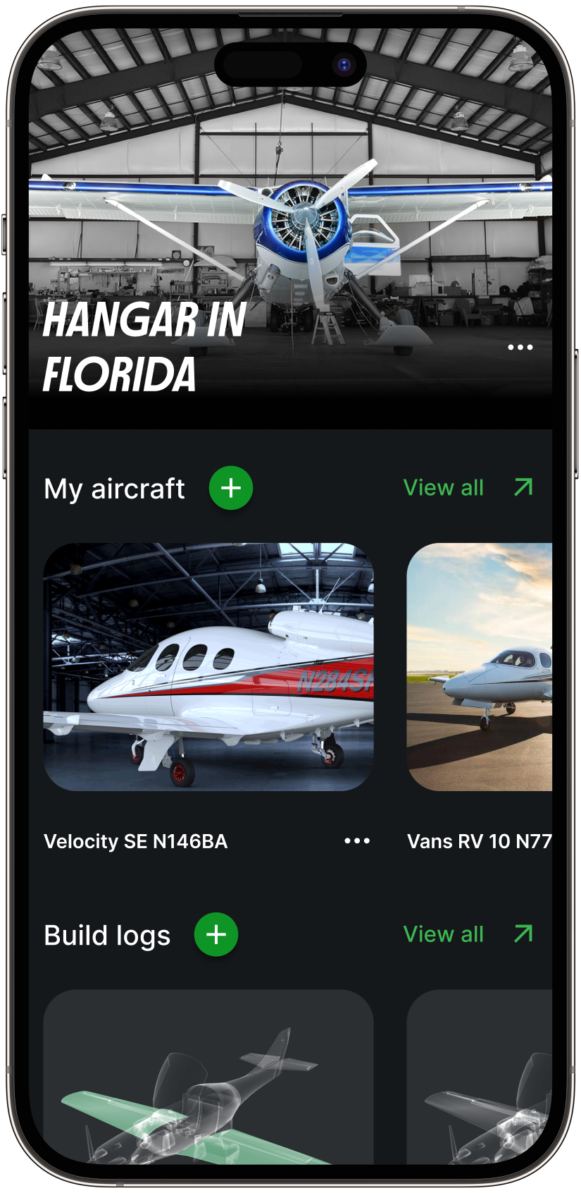 Aircraft in app